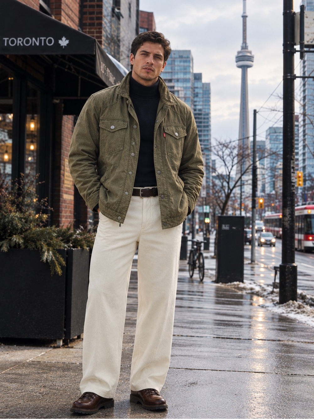Levi's Olive Green Military Field Jacket